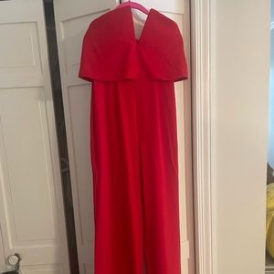 by the way red jumpsuit size XS